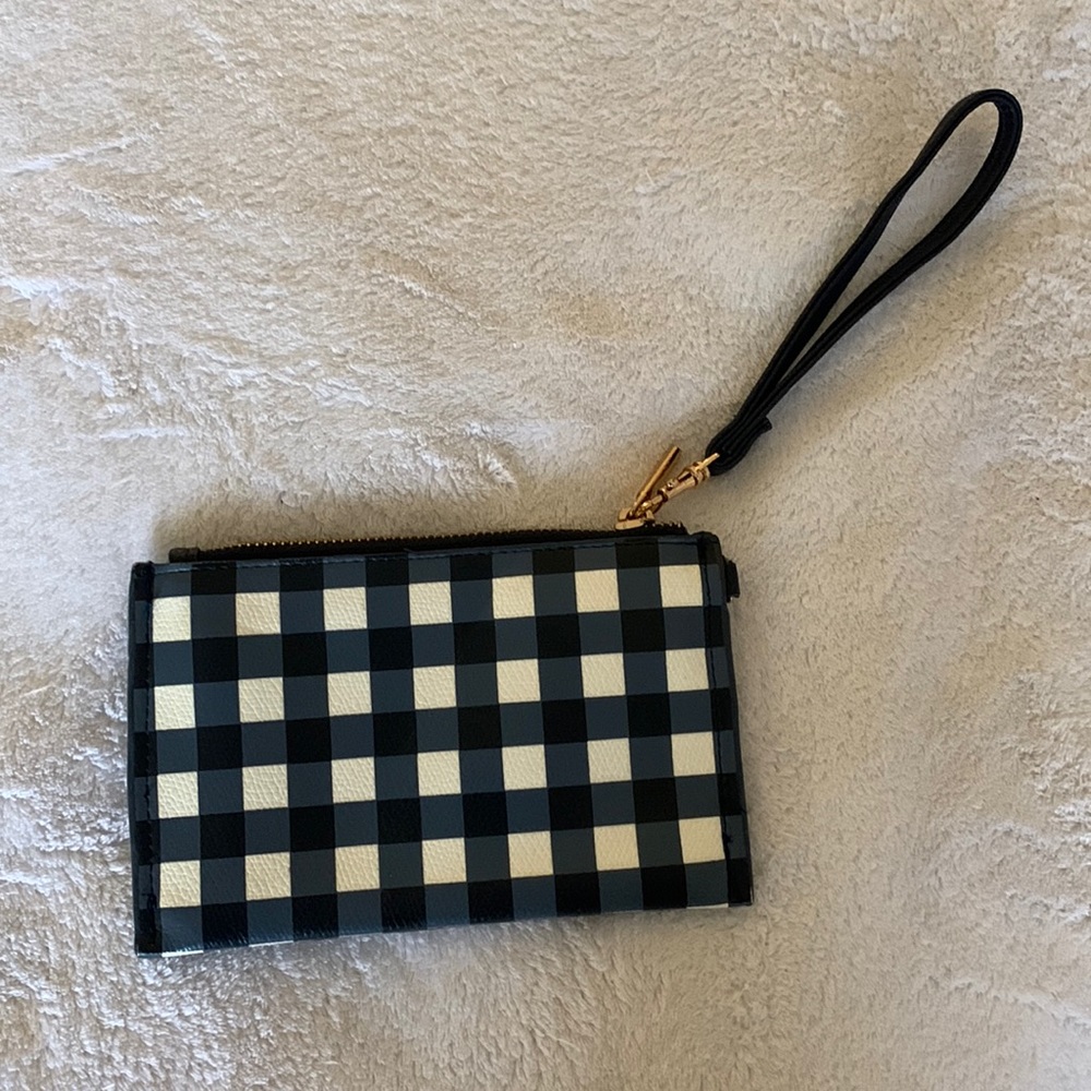 A New Day Gingham Wristlet